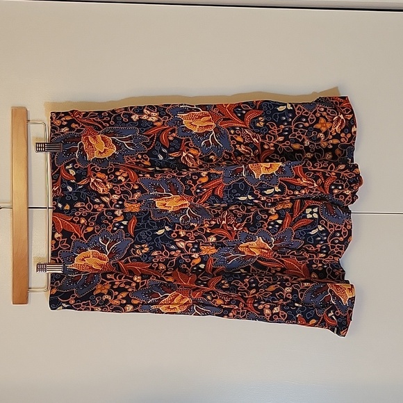 Anthropologie Floral Pull-On Skirt - Picture 4 of 5